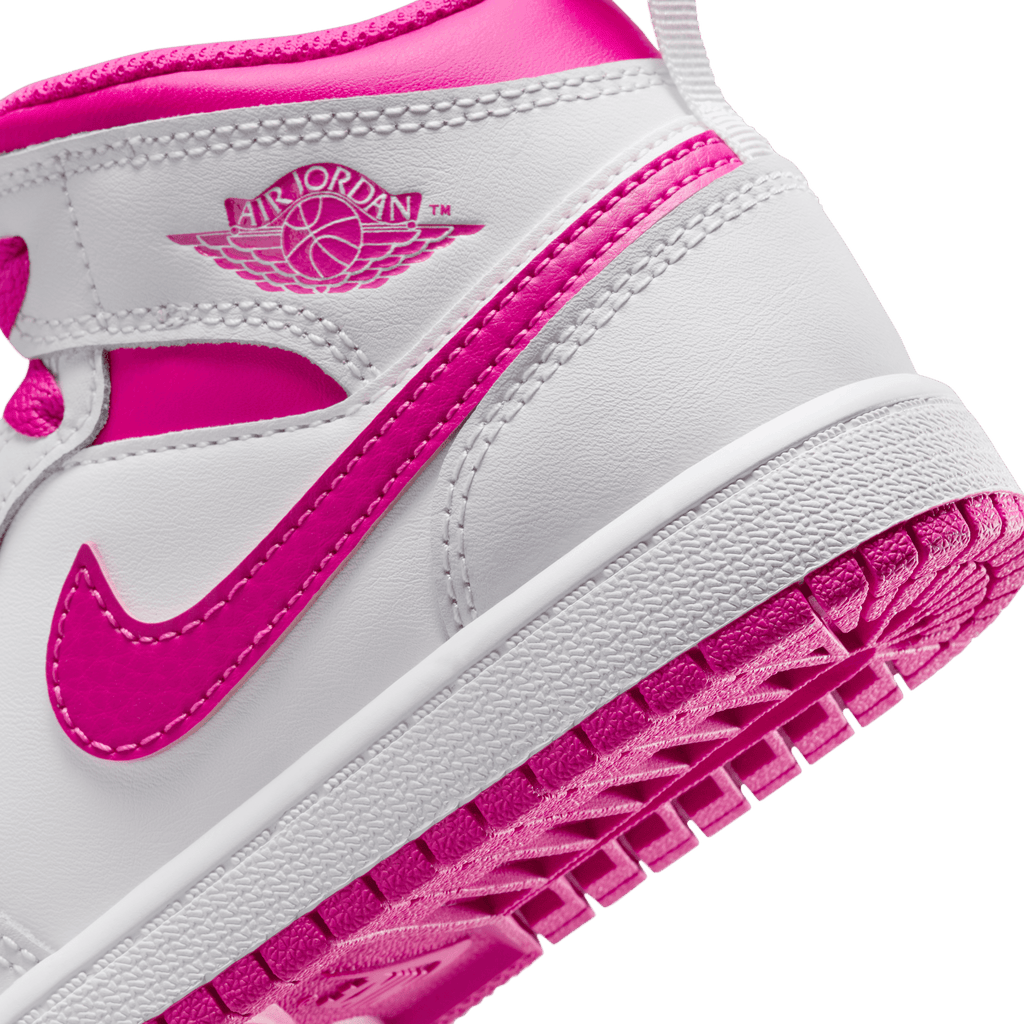 Little Kids' Jordan 1 Mid "Fire Pink"