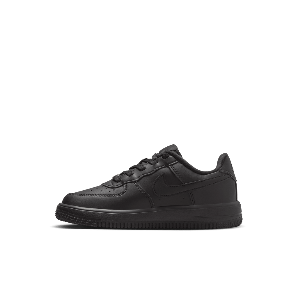 Little Kids' Nike Force 1 Low EasyOn "Triple Black"