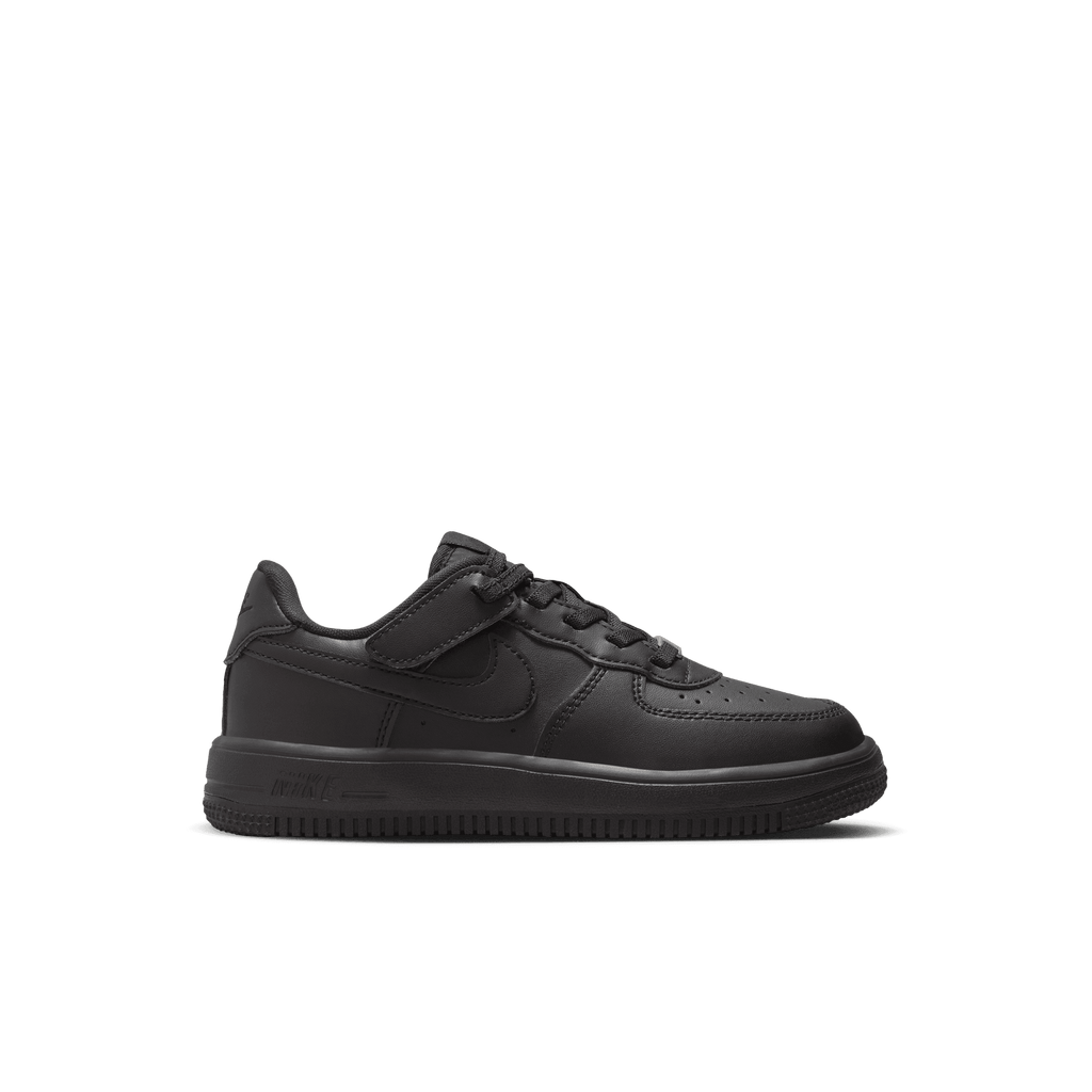 Little Kids' Nike Force 1 Low EasyOn "Triple Black"