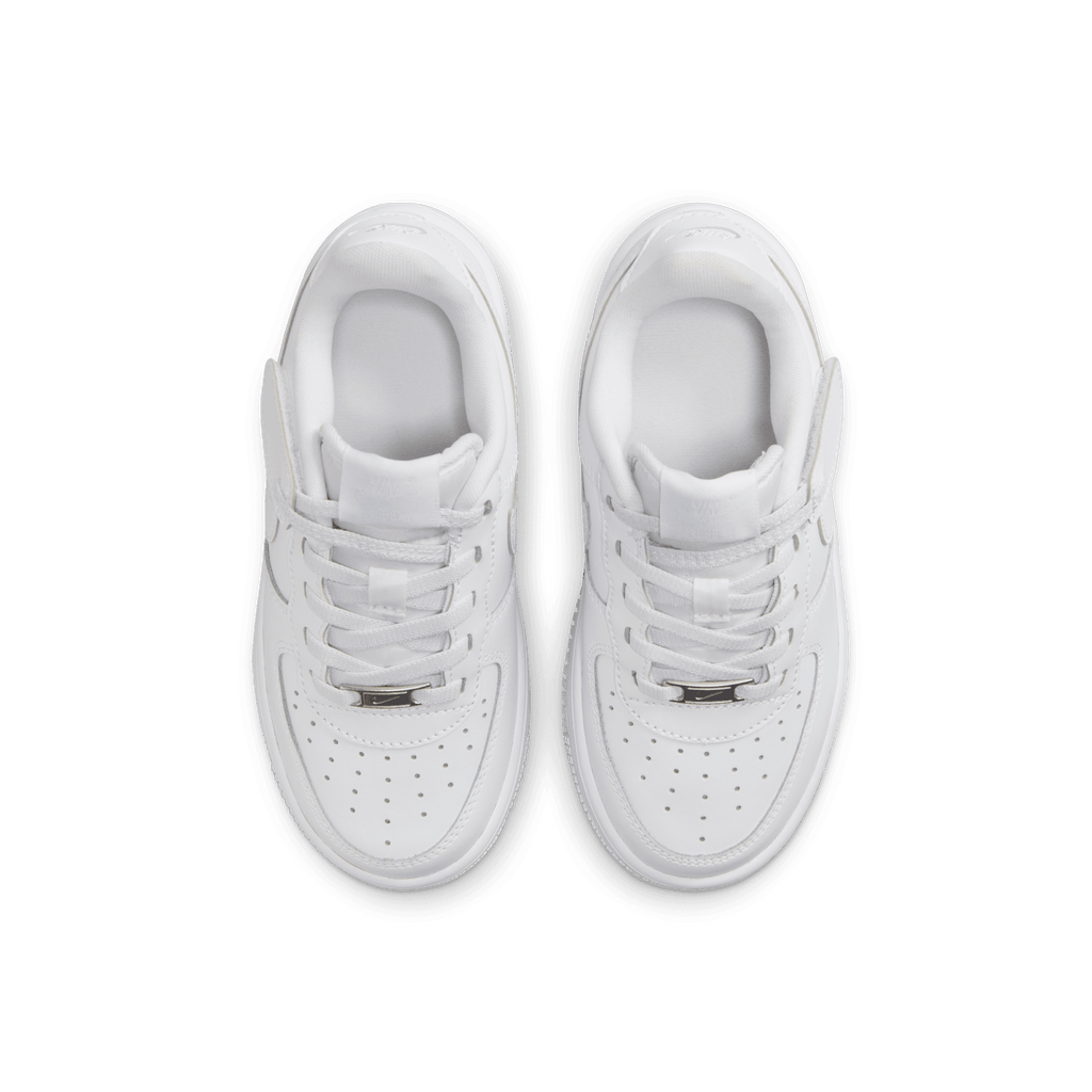 Little Kids' Nike Force 1 Low EasyOn "Triple White"