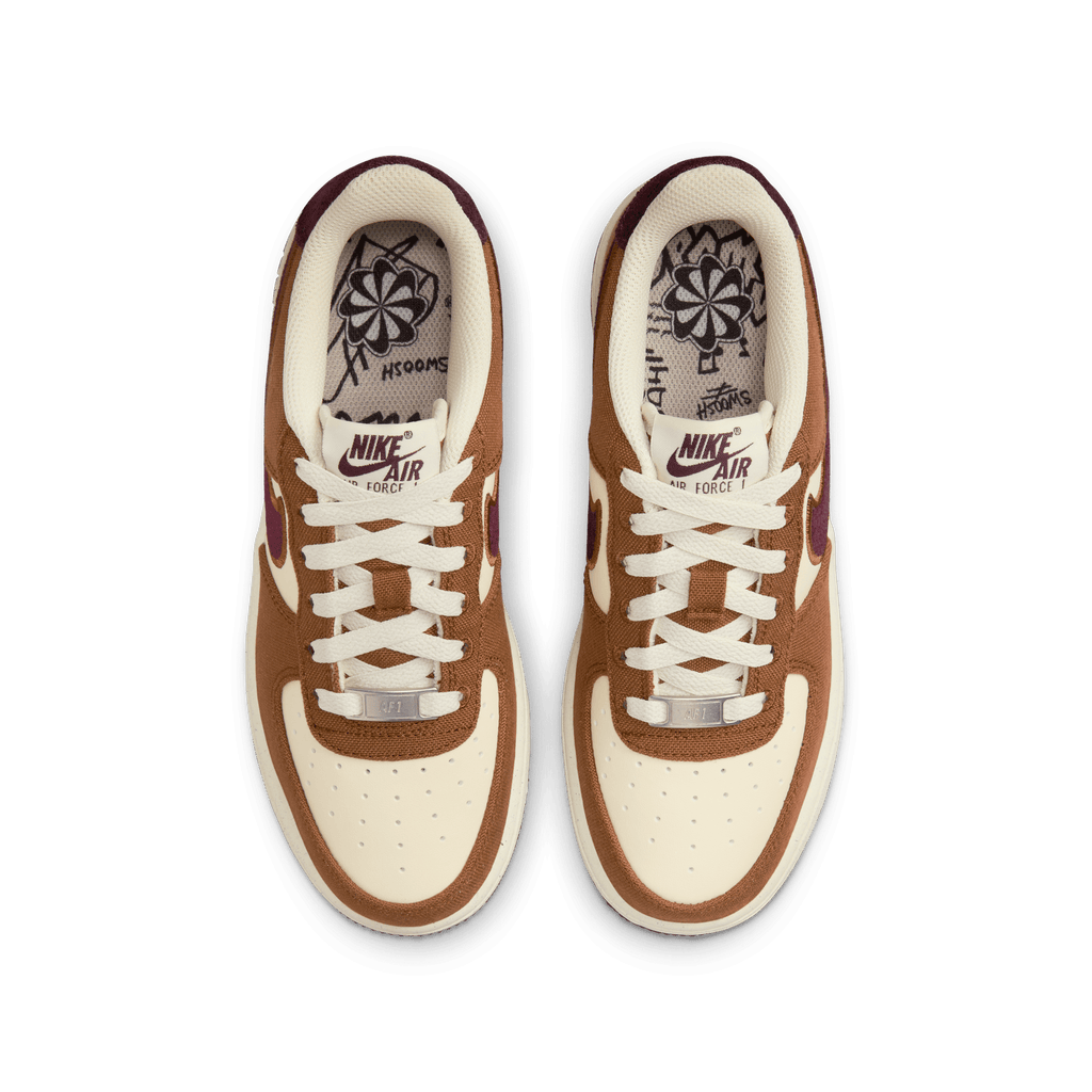 Big Kids' Nike Air Force 1 LV8 "Notebook Doodle British Tan"