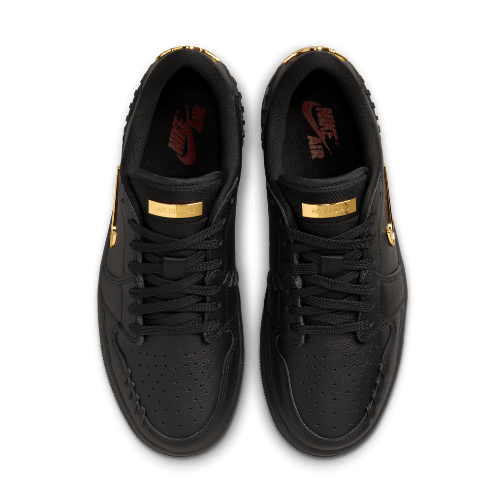 Women's Air Jordan 1 Low Method of Make "Black Metallic Gold"