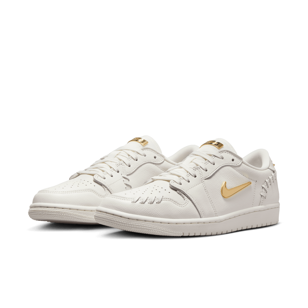 Women's Air Jordan 1 Low Method of Make " Sail Metallic Gold"