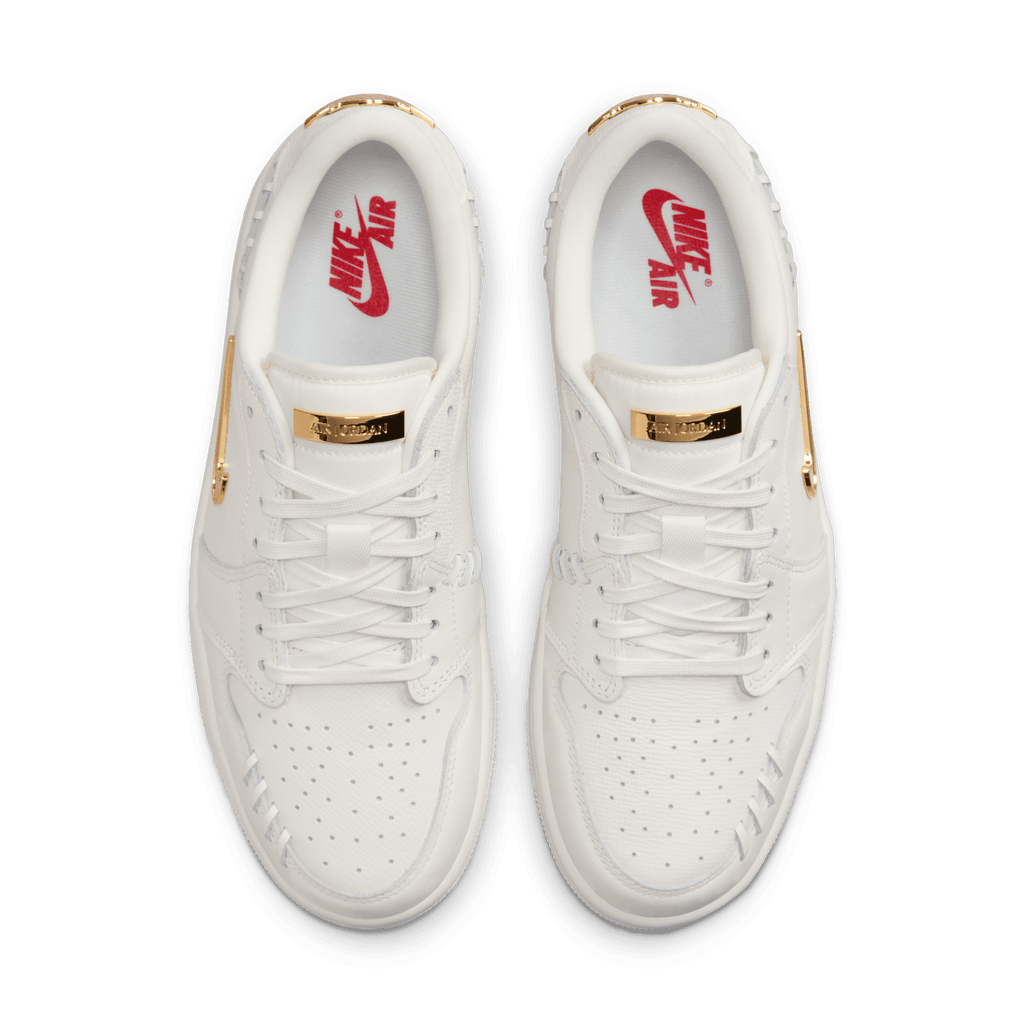 Women's Air Jordan 1 Low Method of Make " Sail Metallic Gold"