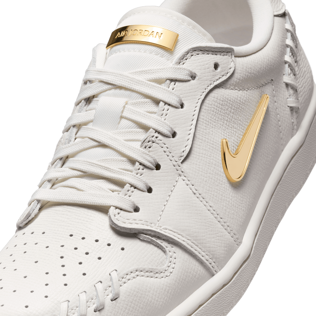 Women's Air Jordan 1 Low Method of Make " Sail Metallic Gold"