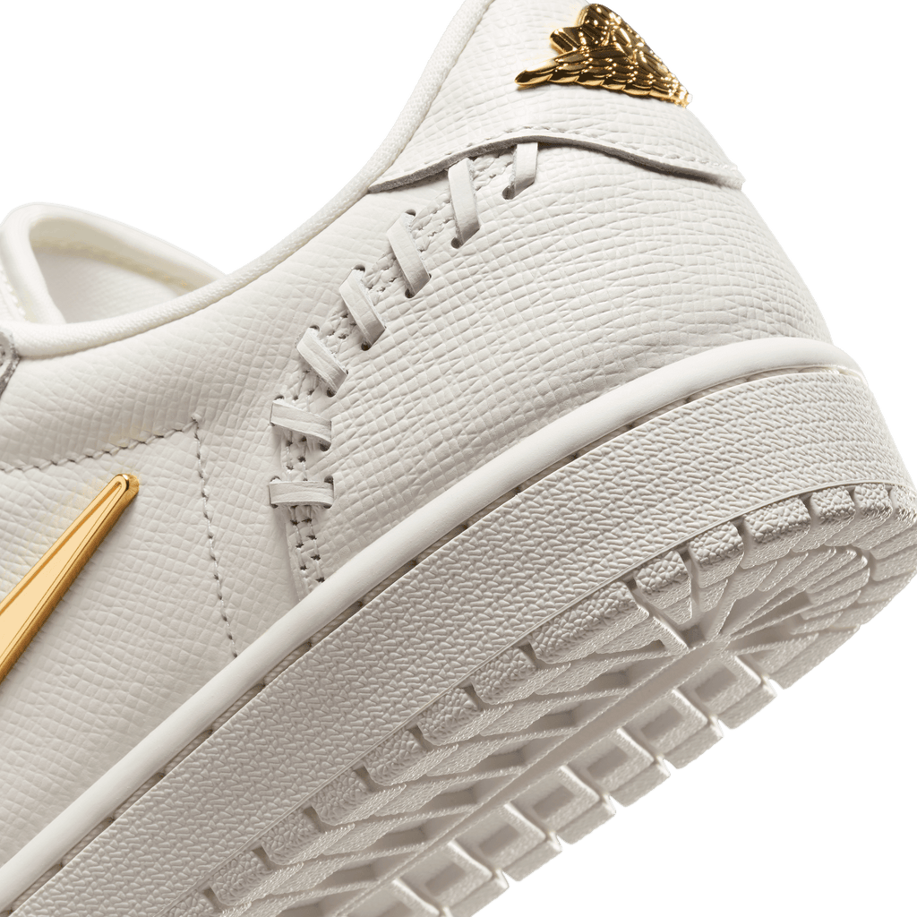 Women's Air Jordan 1 Low Method of Make " Sail Metallic Gold"