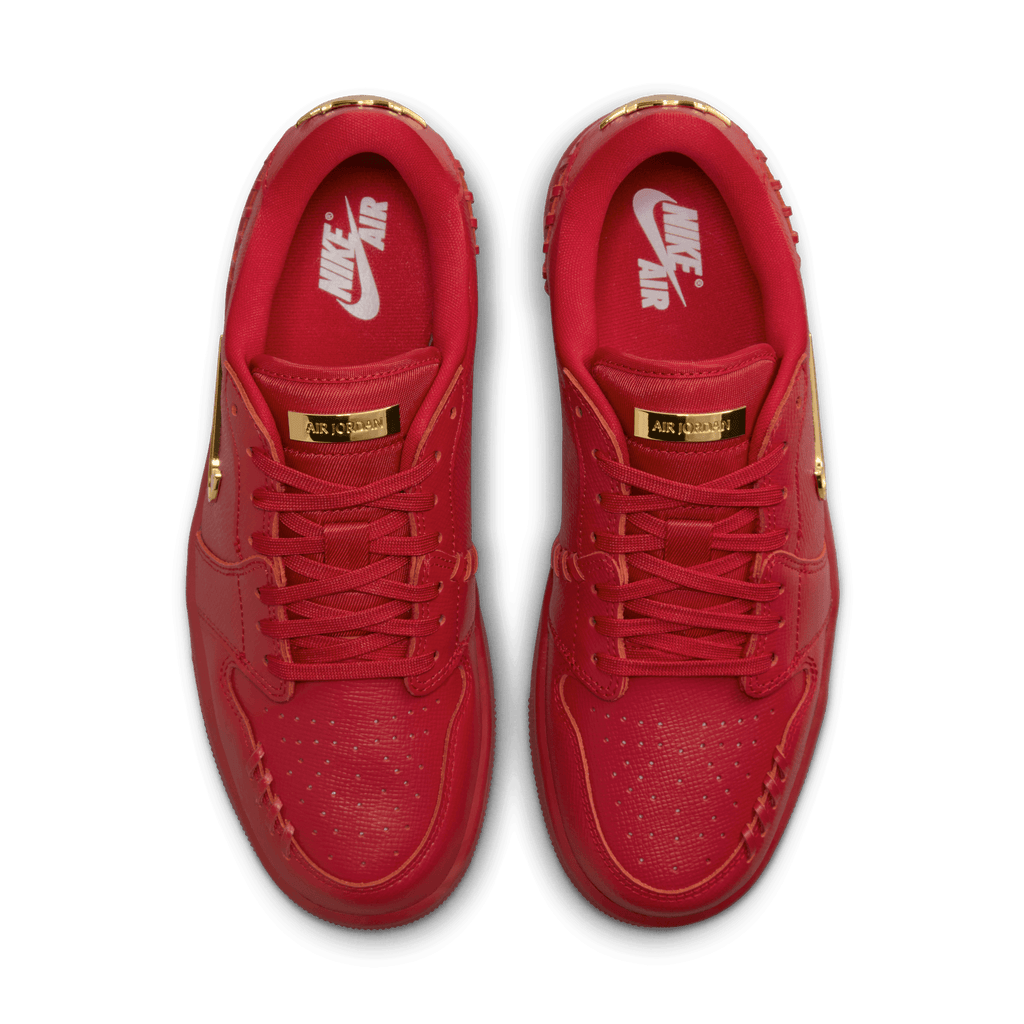 Women's Air Jordan 1 Low Method of Make "Gym Red Metallic Gold"