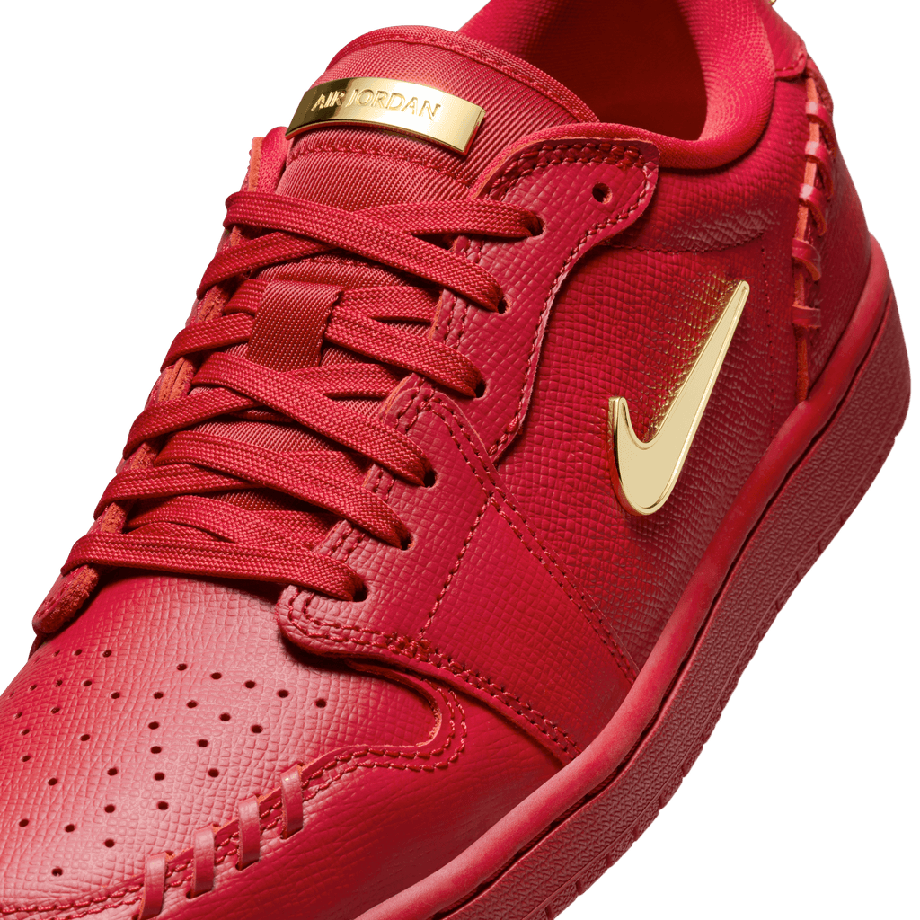 Women's Air Jordan 1 Low Method of Make "Gym Red Metallic Gold"