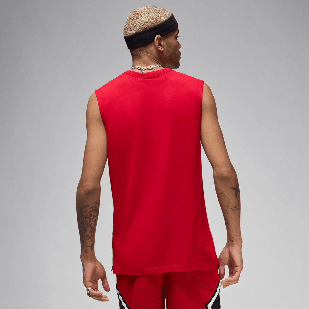 Men's Jordan Sport Dri-FIT Sleeveless Top "Gym Red Black"