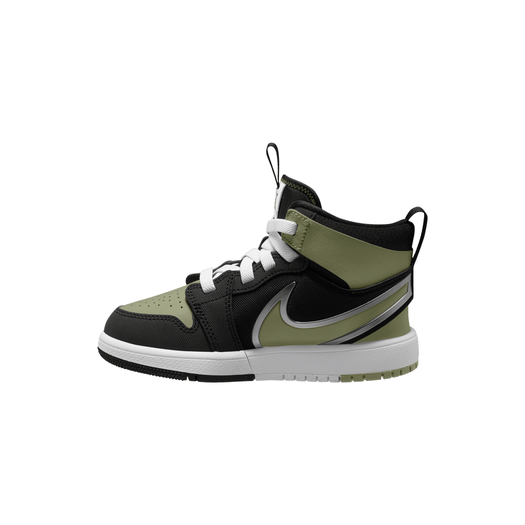 Little Kids' Jordan 1 Mid EasyOn "Black Dusty Olive"