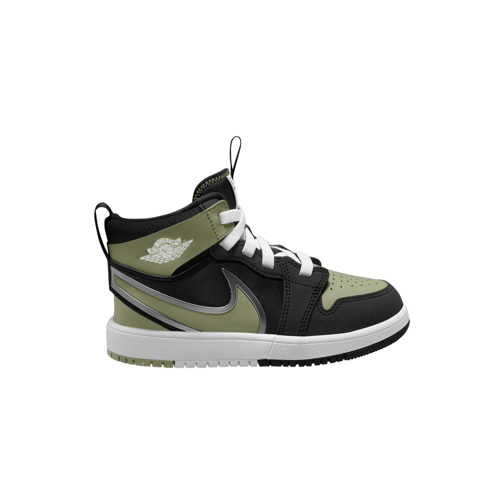 Little Kids' Jordan 1 Mid EasyOn "Black Dusty Olive"