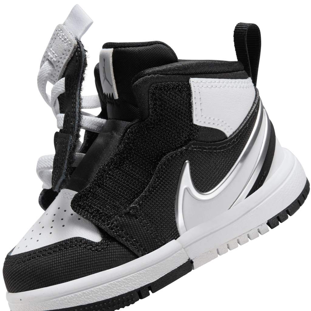 Baby/Toddler Jordan 1 Mid RM EasyOn "Black White"