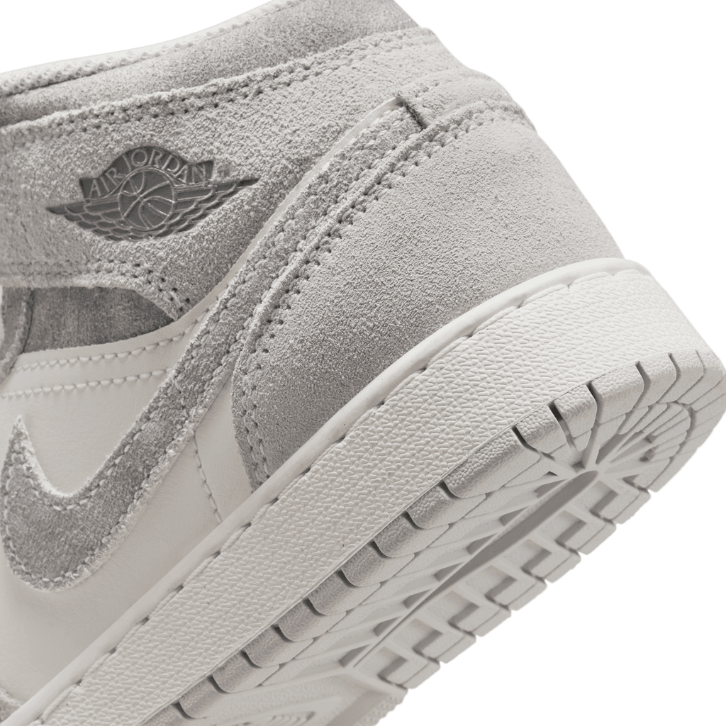 Big Kids' Air Jordan 1 Mid SE "Neutral Grey Sail"