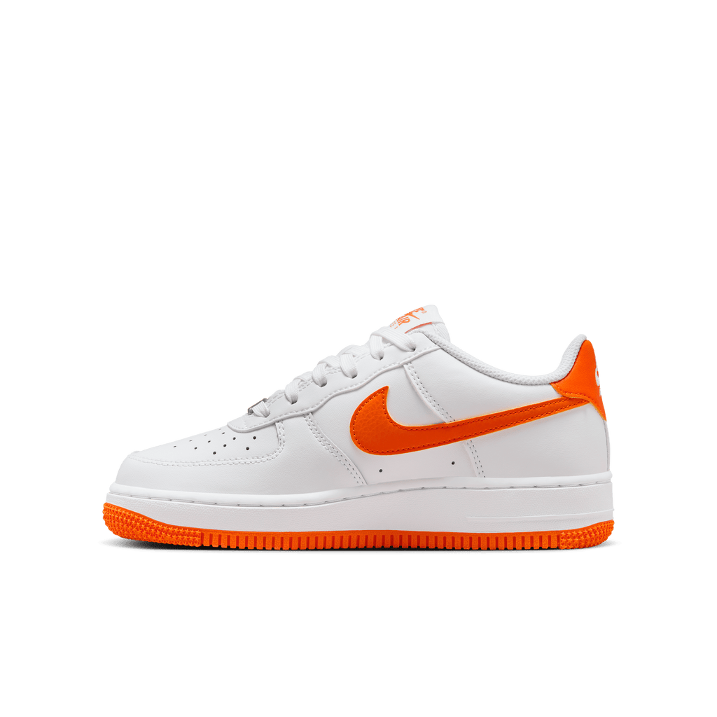 Big Kids' Nike Air Force 1 "White Safety Orange"