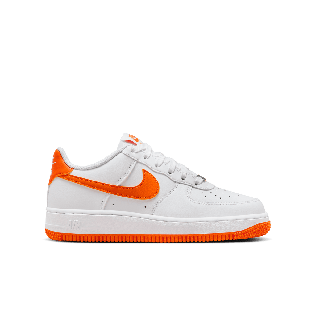 Big Kids' Nike Air Force 1 "White Safety Orange"