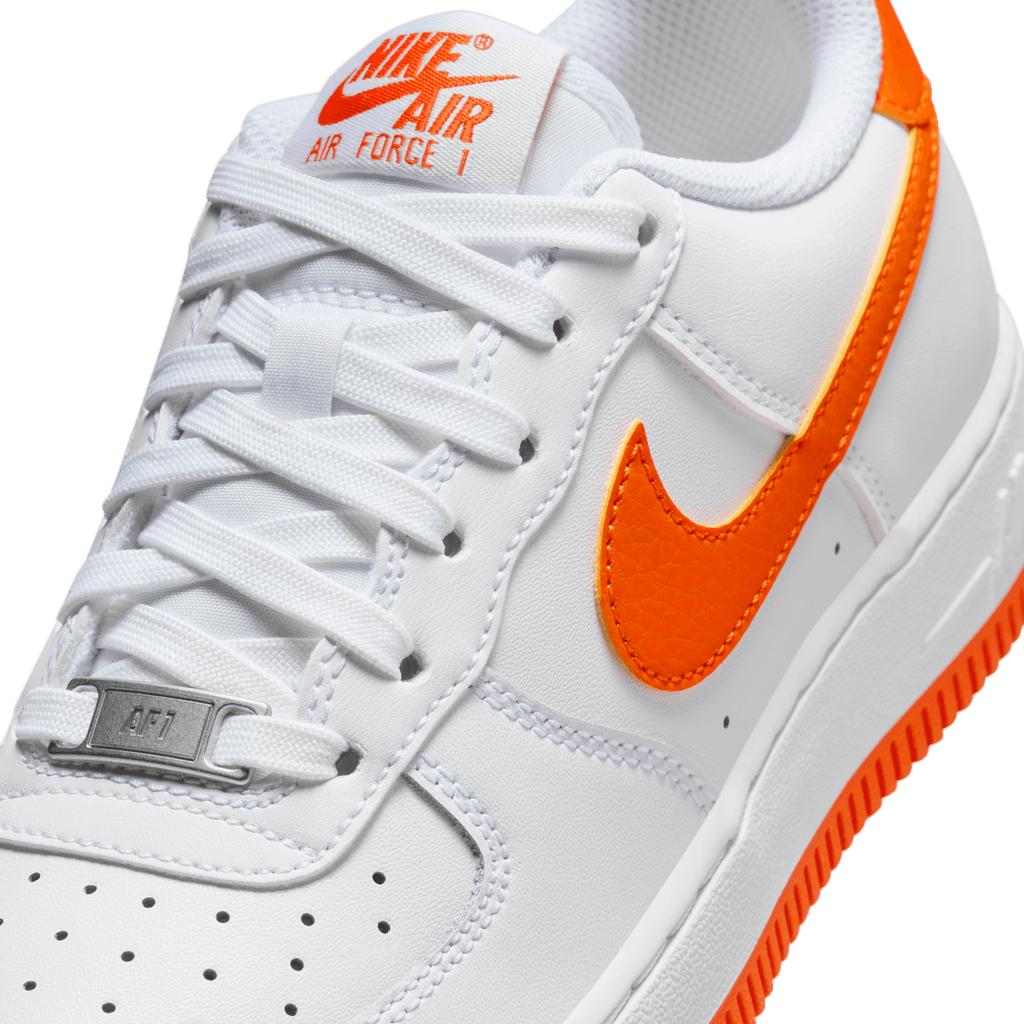 Big Kids' Nike Air Force 1 "White Safety Orange"