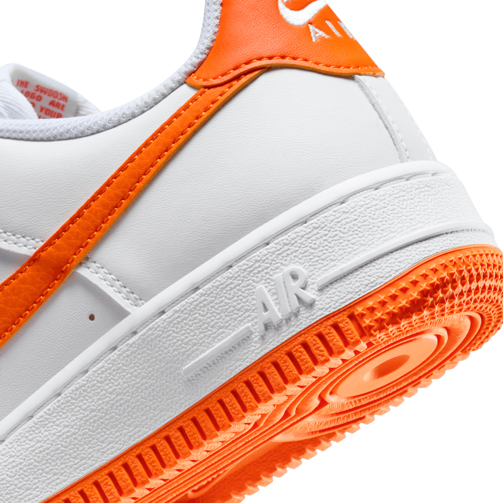 Big Kids' Nike Air Force 1 "White Safety Orange"