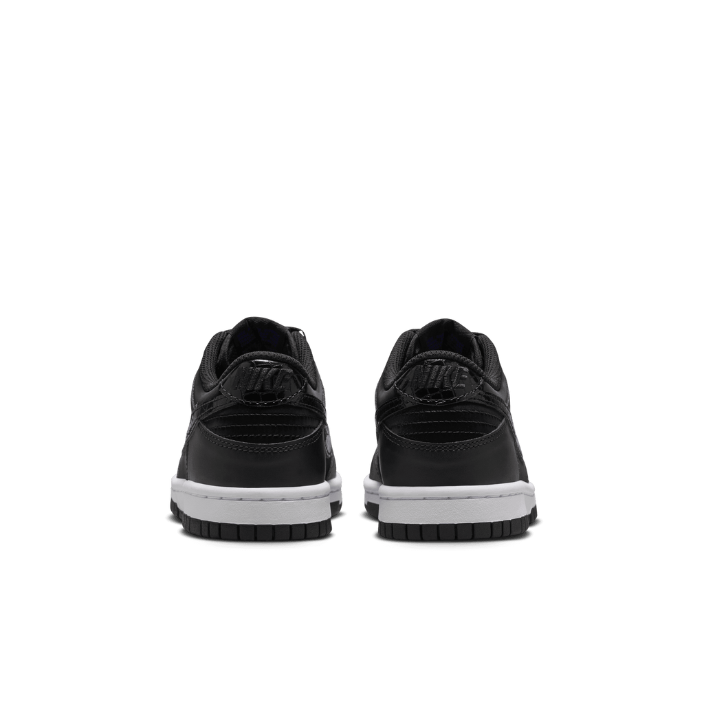 Big Kids' Nike Dunk Low SE "Black Croc Swoosh"