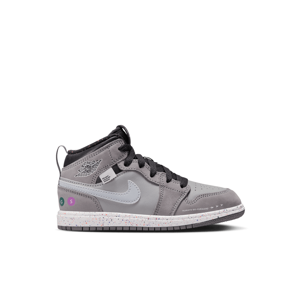 Little Kids' Jordan 1 Mid Wings "NYC Subway"