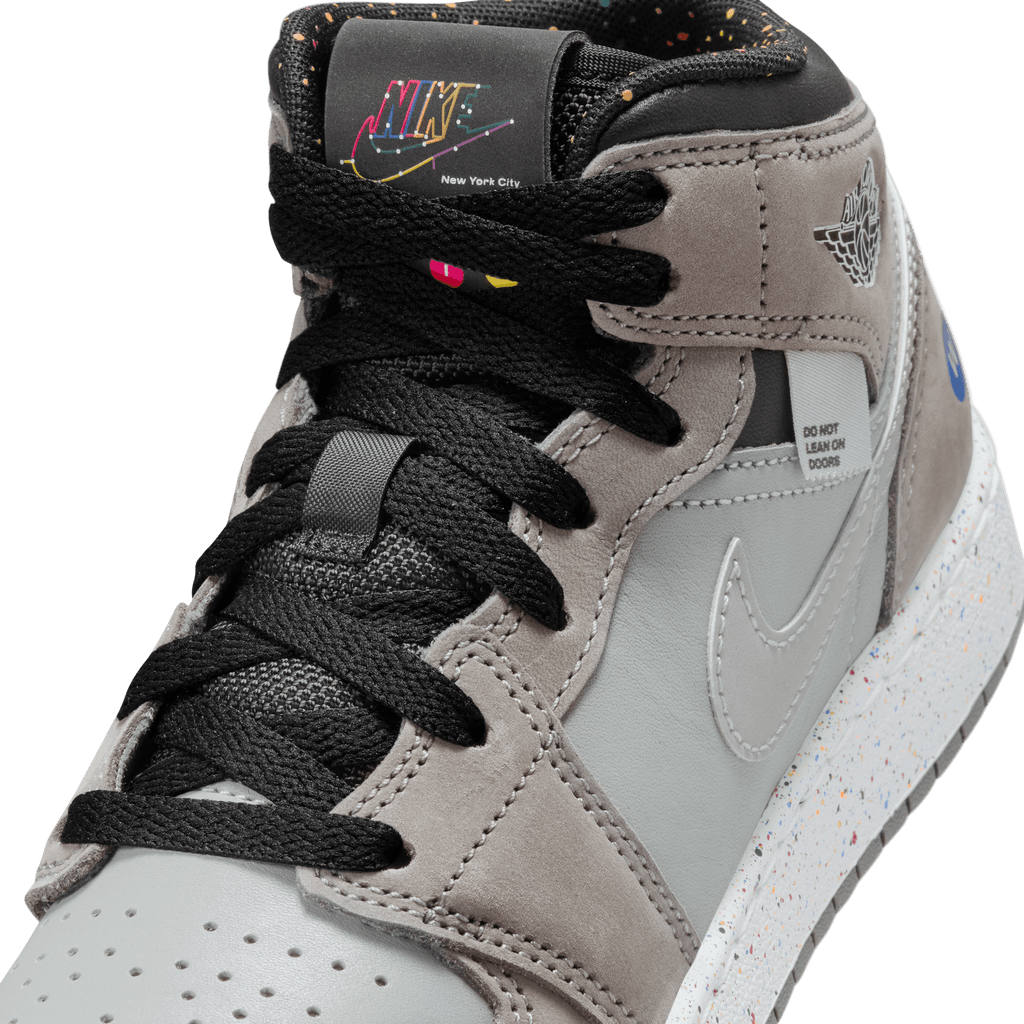 Big Kids' Jordan 1 Mid Wings "NYC Subway"