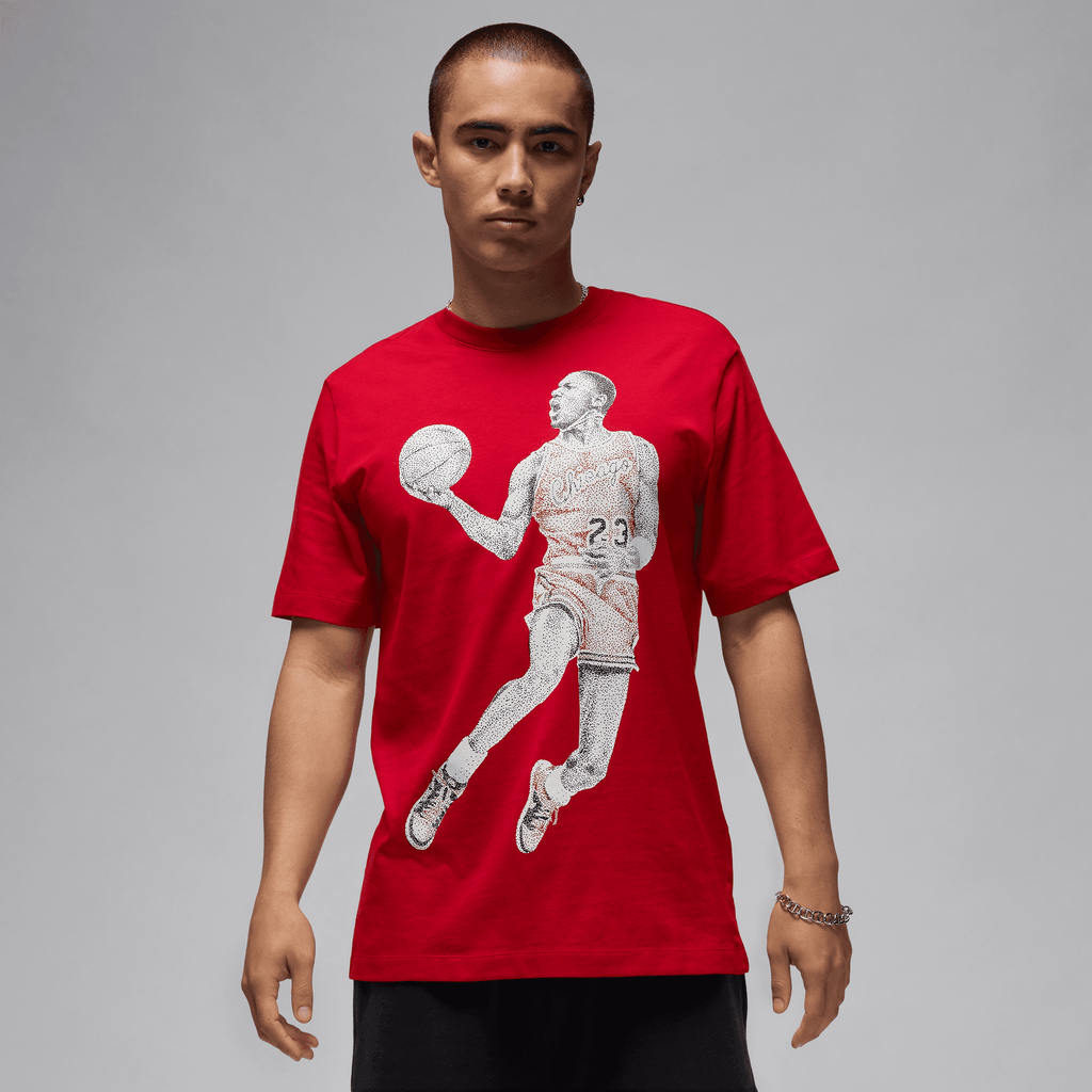 Men's Jordan Short Sleeve T-Shirt "Gym Red Black"