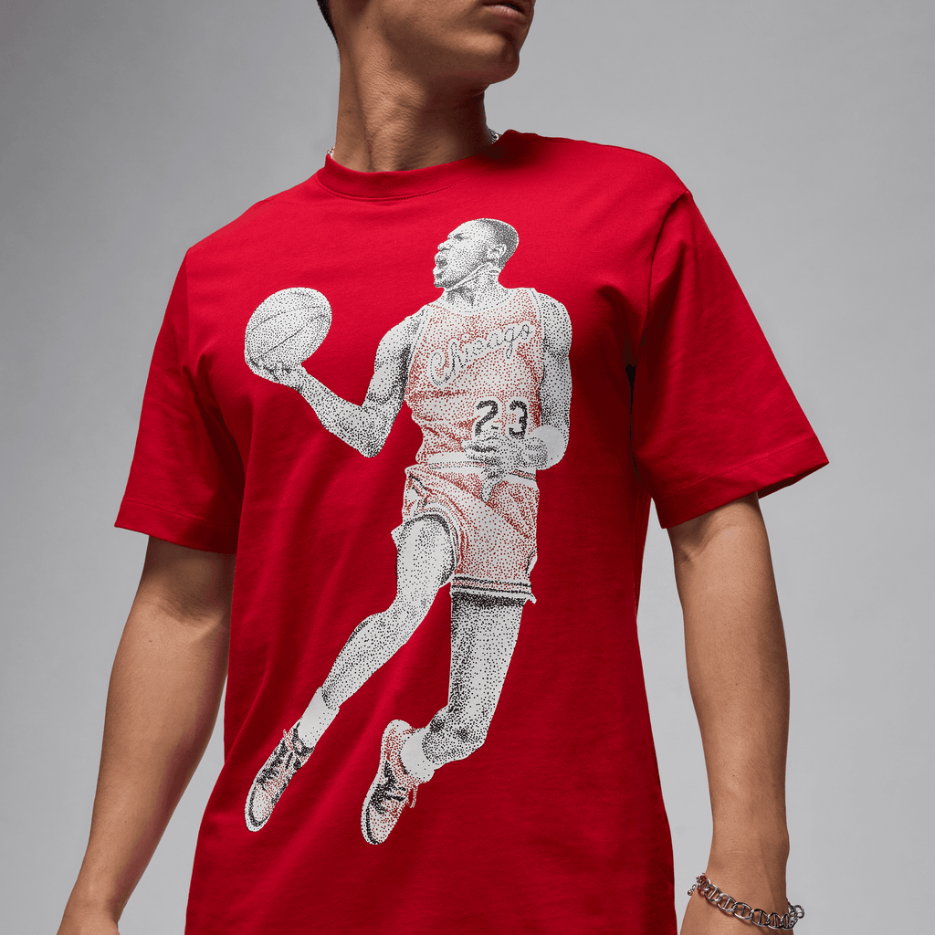 Men's Jordan Short Sleeve T-Shirt "Gym Red Black"