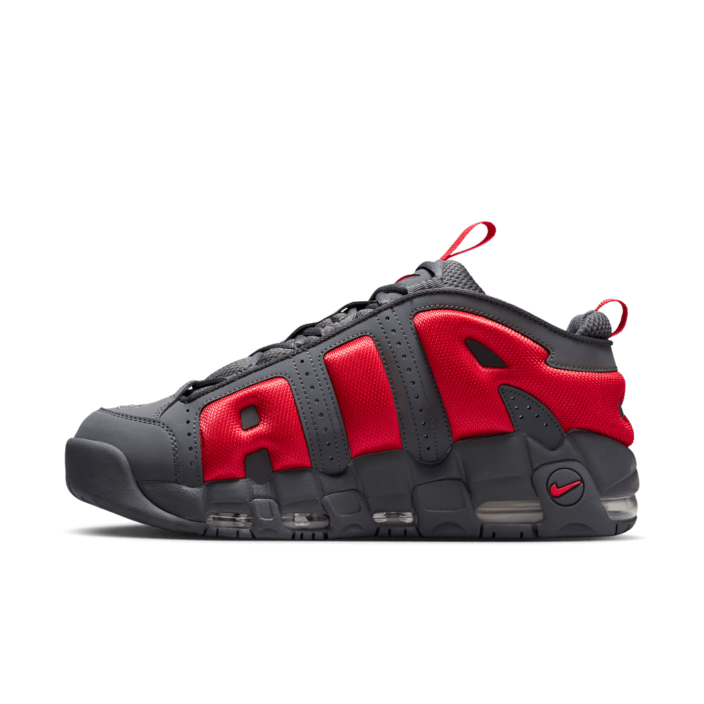 Men's Nike Air More Uptempo Low "Dark Grey Light Crimson"