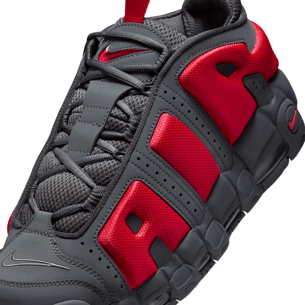 Men's Nike Air More Uptempo Low "Dark Grey Light Crimson"