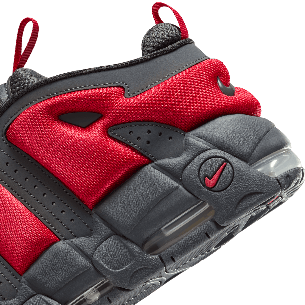 Men's Nike Air More Uptempo Low "Dark Grey Light Crimson"