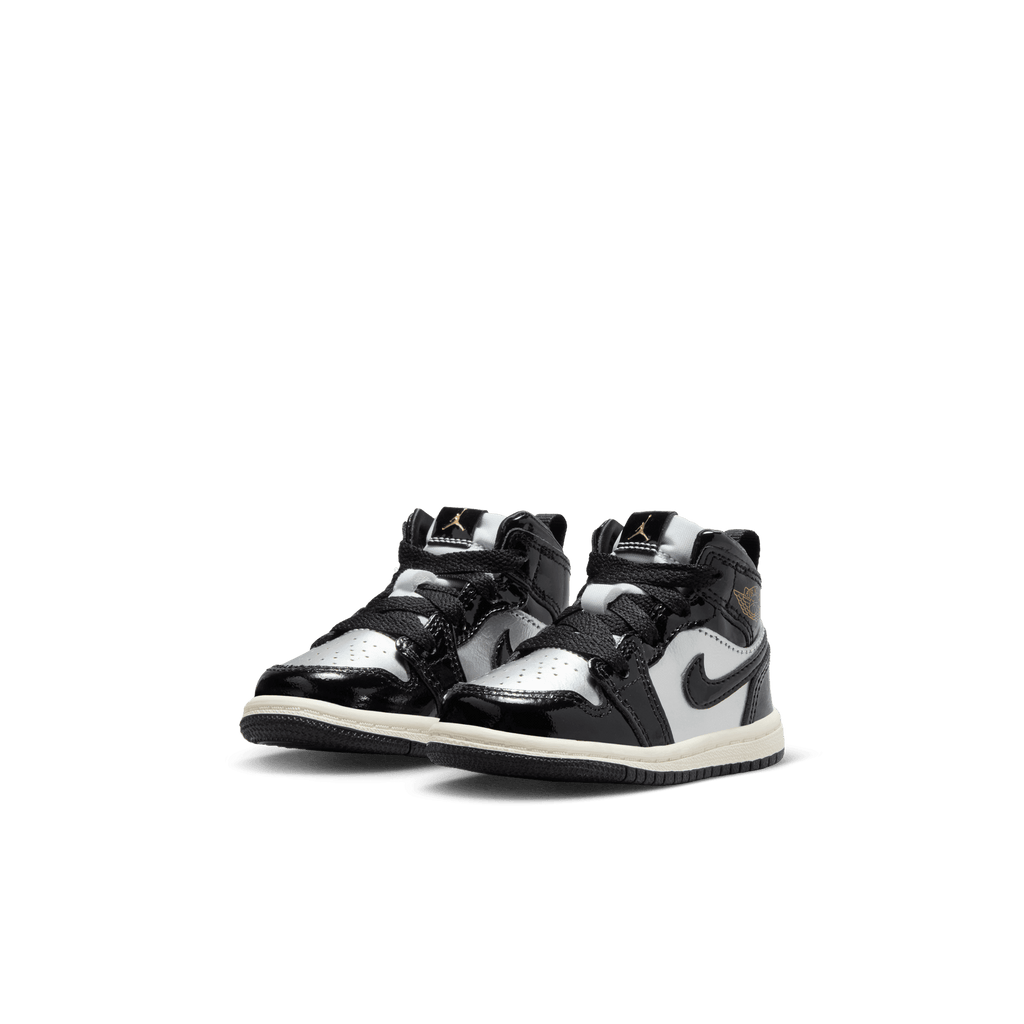 Baby/Toddler Jordan 1 Mid SE "Black Metallic Silver"