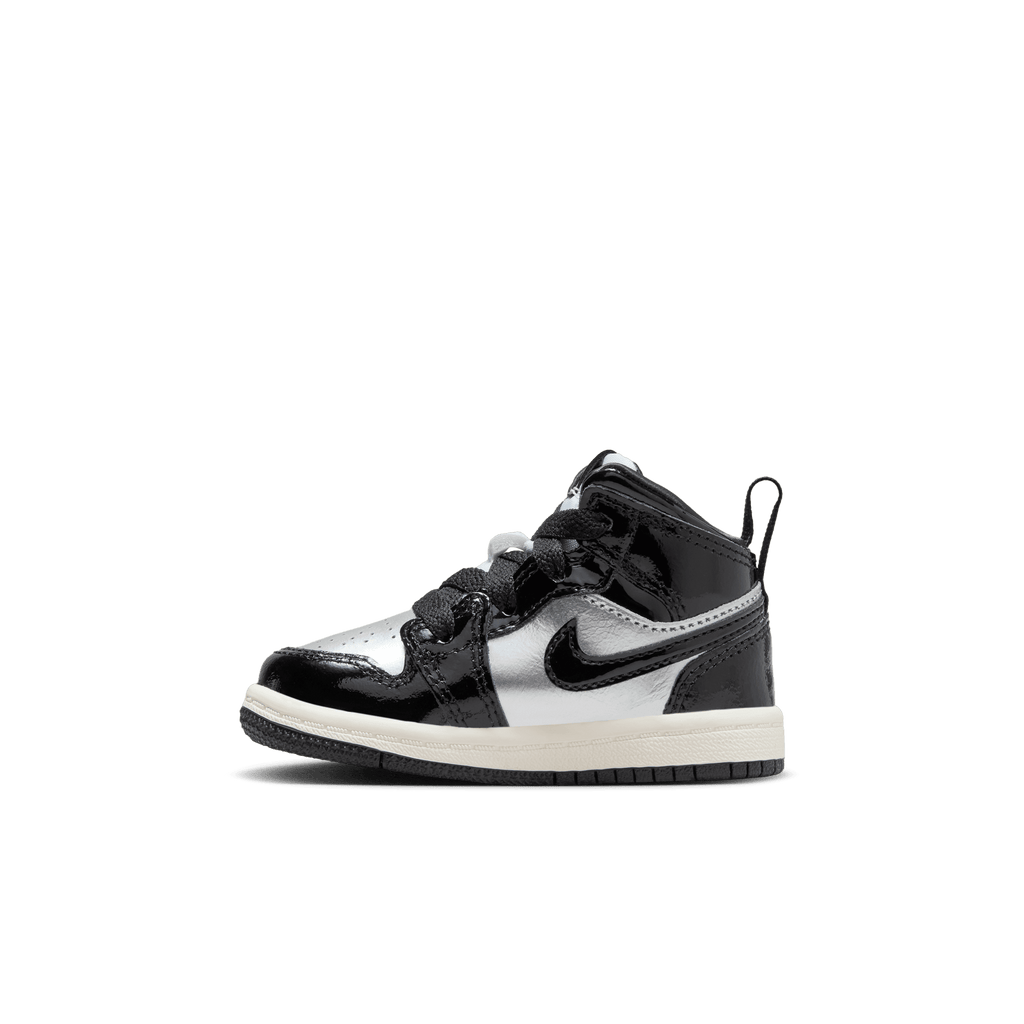 Baby/Toddler Jordan 1 Mid SE "Black Metallic Silver"