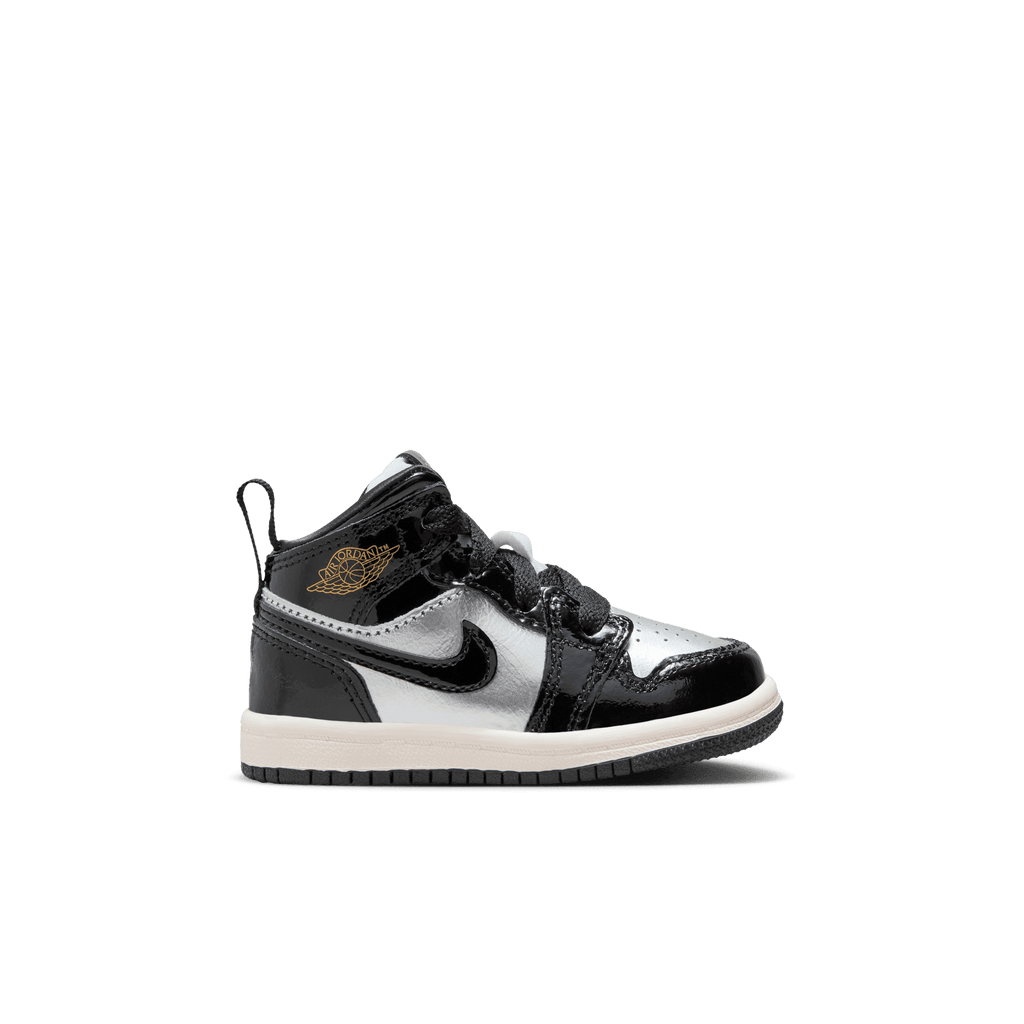 Baby/Toddler Jordan 1 Mid SE "Black Metallic Silver"