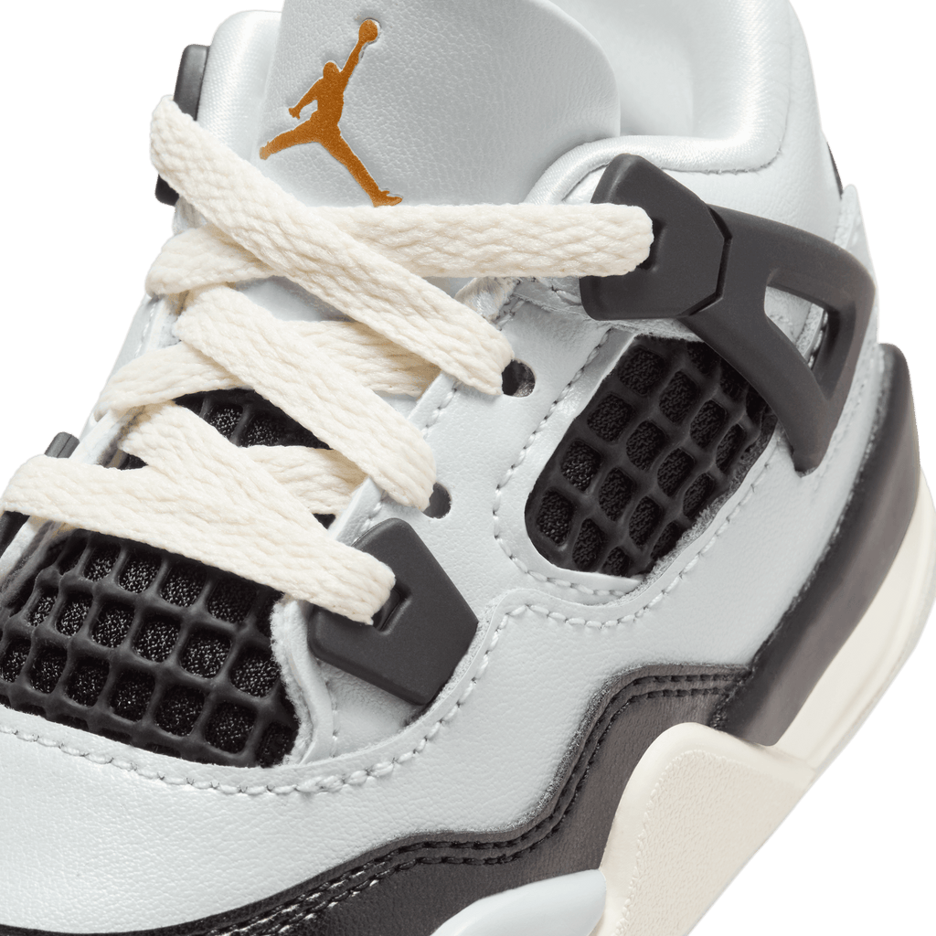 Baby/Toddler Jordan 4 Retro "Platinum Gold"