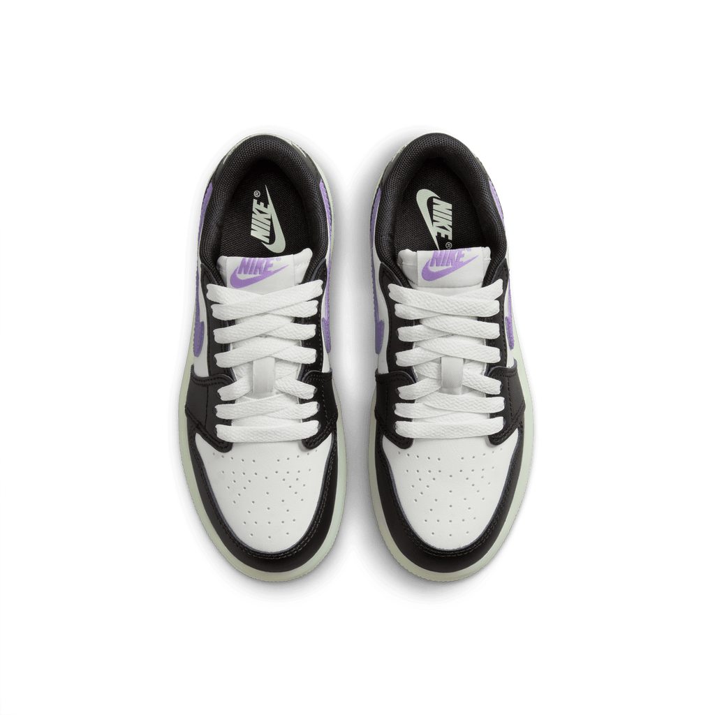 Little Kids' Jordan 1 Retro Low OG "Black Raspberry"