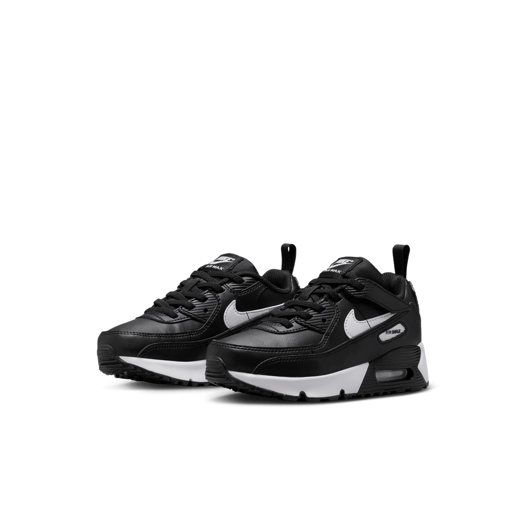 Little Kids' Nike Air Max 90 EasyOn "Black White"