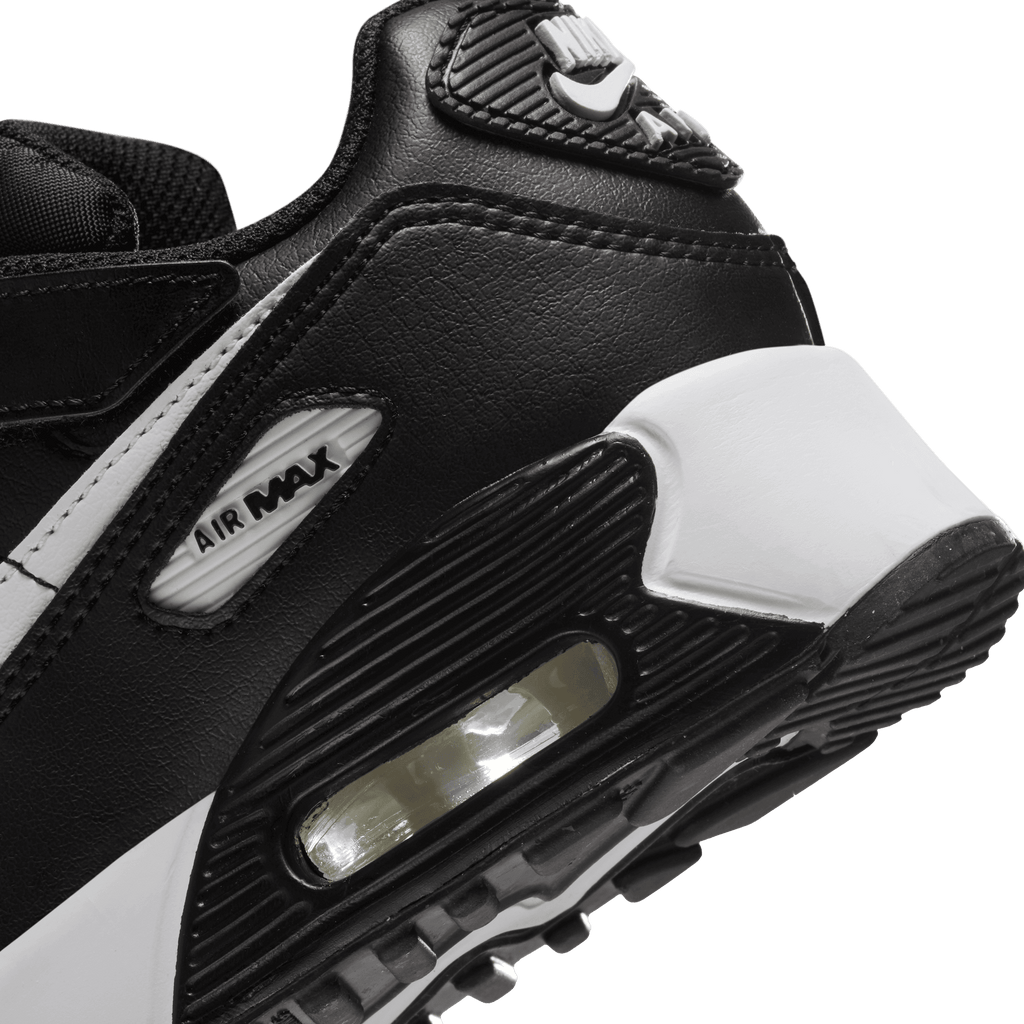 Little Kids' Nike Air Max 90 "Black White"