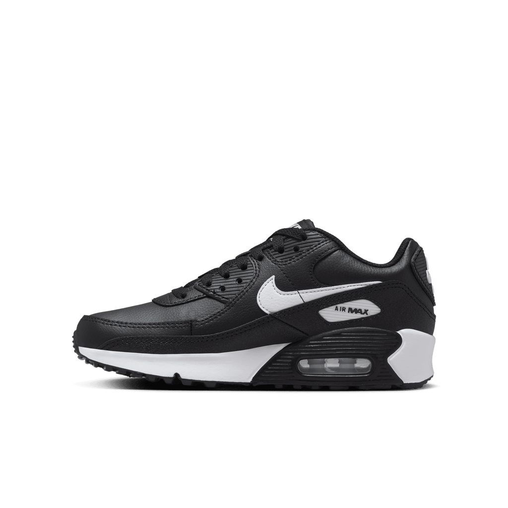 Big Kids' Nike Air Max 90 "Black White"