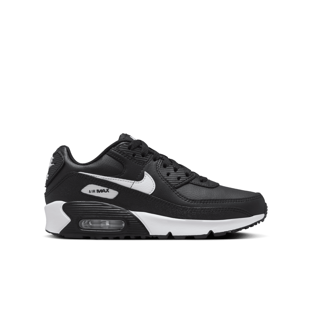 Big Kids' Nike Air Max 90 "Black White"