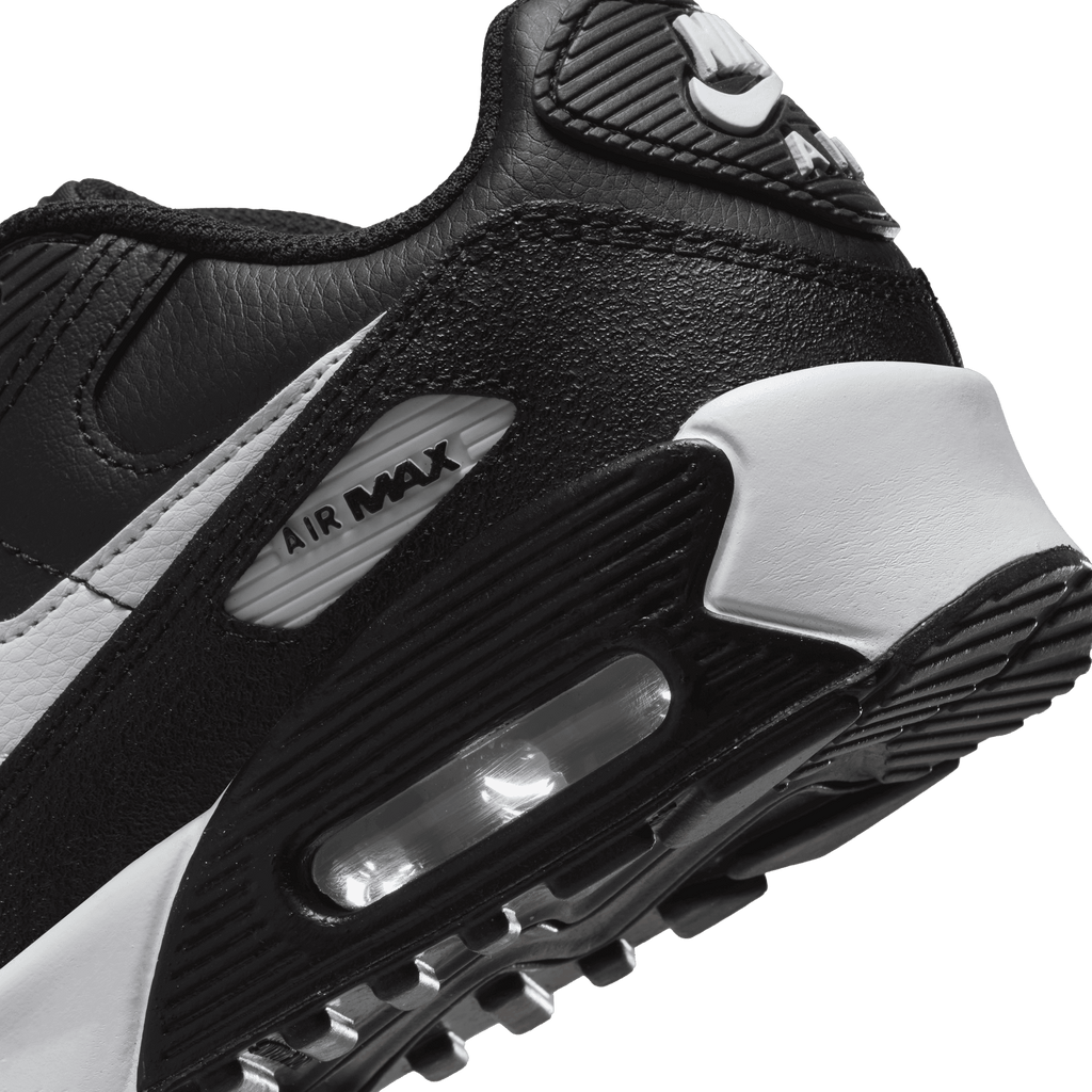 Big Kids' Nike Air Max 90 "Black White"