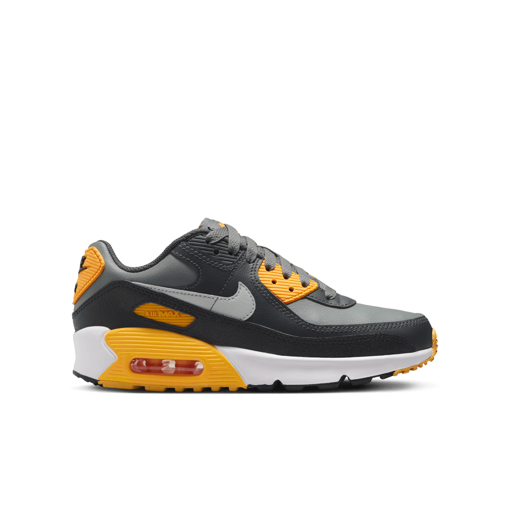 Big Kids' Nike Air Max 90 "Smoke Grey Yellow"