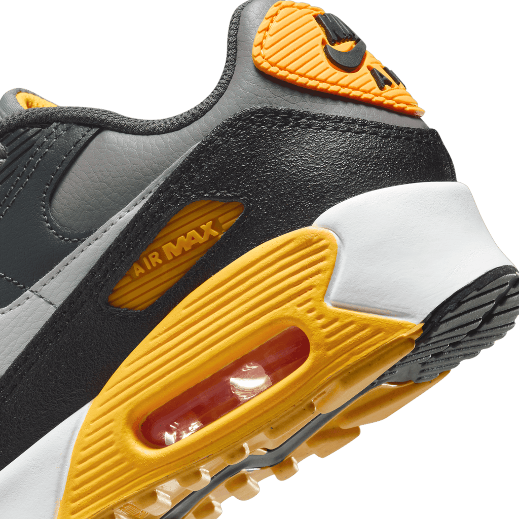 Big Kids' Nike Air Max 90 "Smoke Grey Yellow"