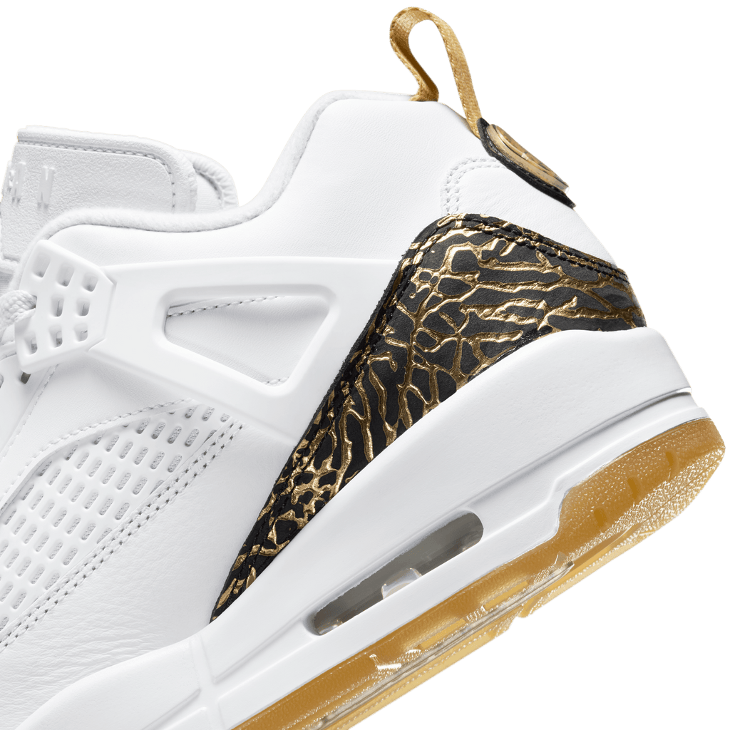 Men's Jordan Spizike Low "White Black Metallic Gold"