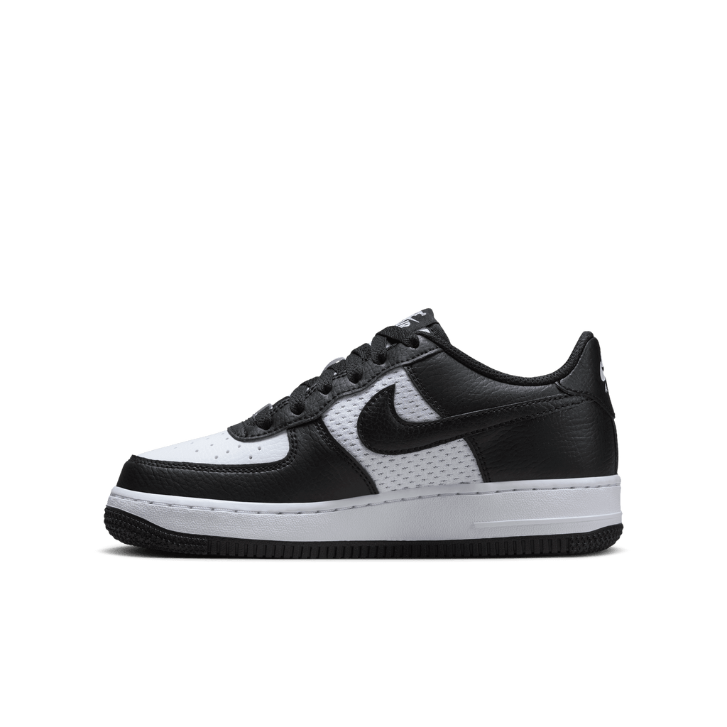 Big Kids' Nike Air Force 1 "Black White Mesh"