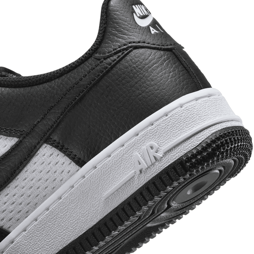 Big Kids' Nike Air Force 1 "Black White Mesh"