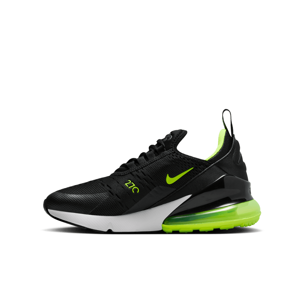 Big Kids' Nike Air Max 270 "Black Lightning Volt"