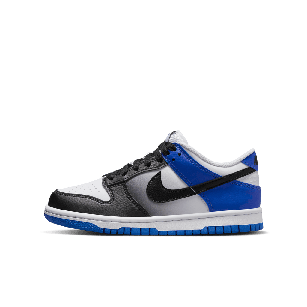 Big Kids' Nike Dunk Low "Game Royal White Black"