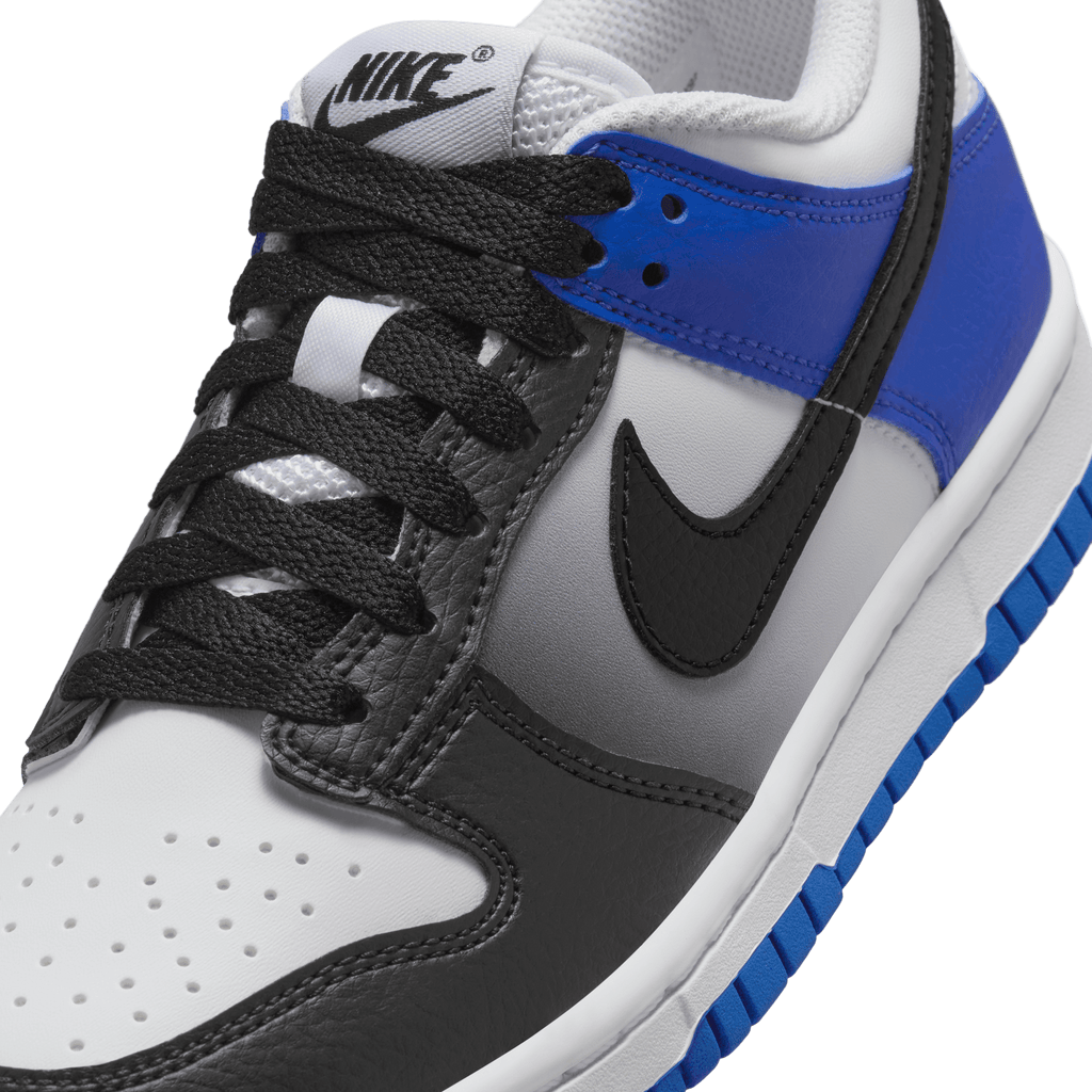 Big Kids' Nike Dunk Low "Game Royal White Black"