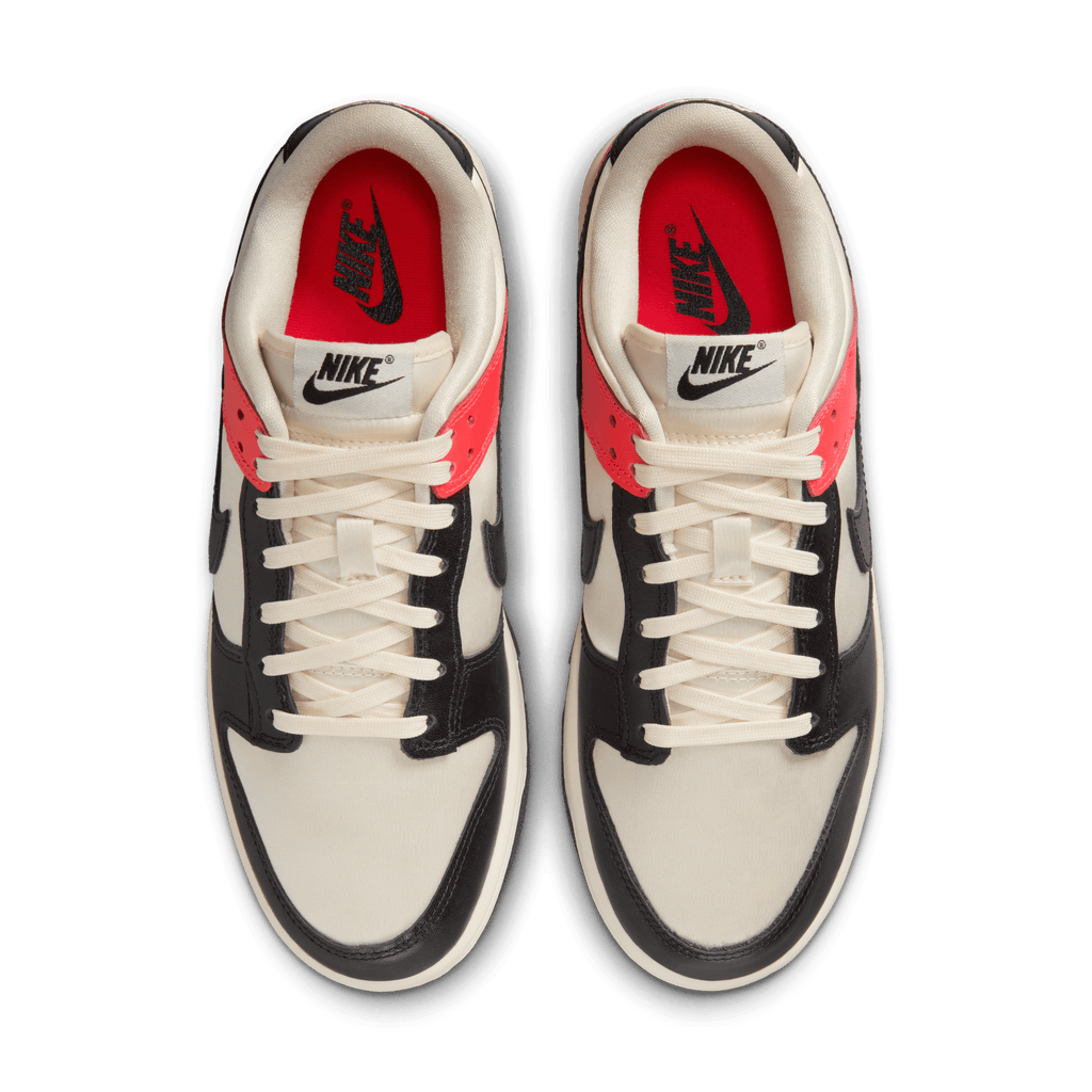 Women's Nike Dunk Low SE " Black Toe Bright Crimson"