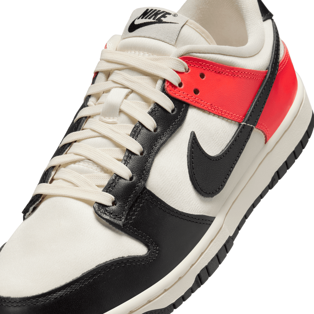 Women's Nike Dunk Low SE " Black Toe Bright Crimson"