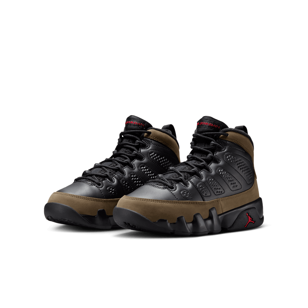 Big Kids' Air Jordan 9 Retro "Olive"